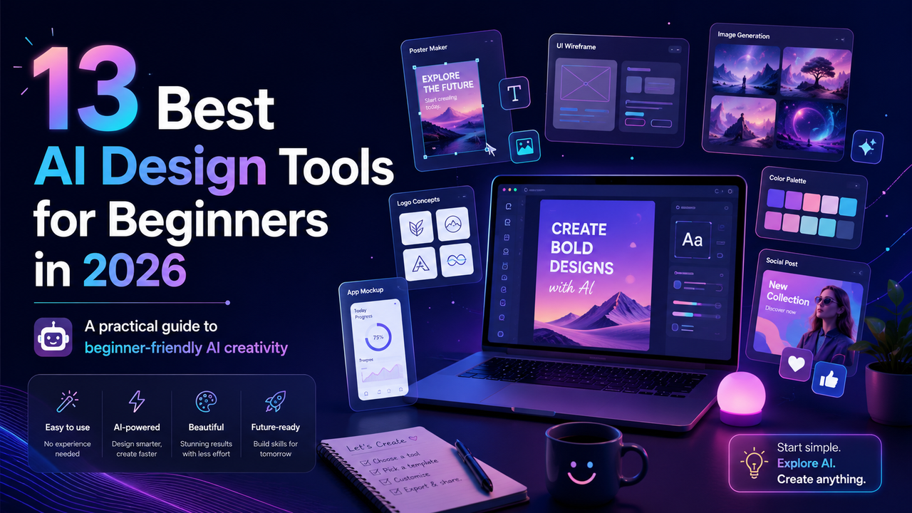 13 Best AI Design Tools for Beginners in 2026