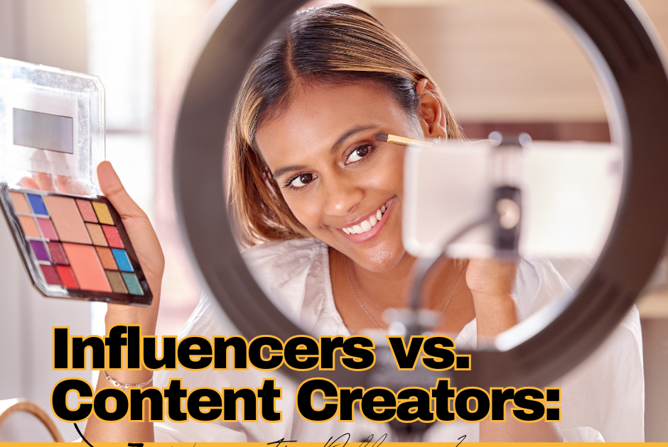 Influencers Vs content creators