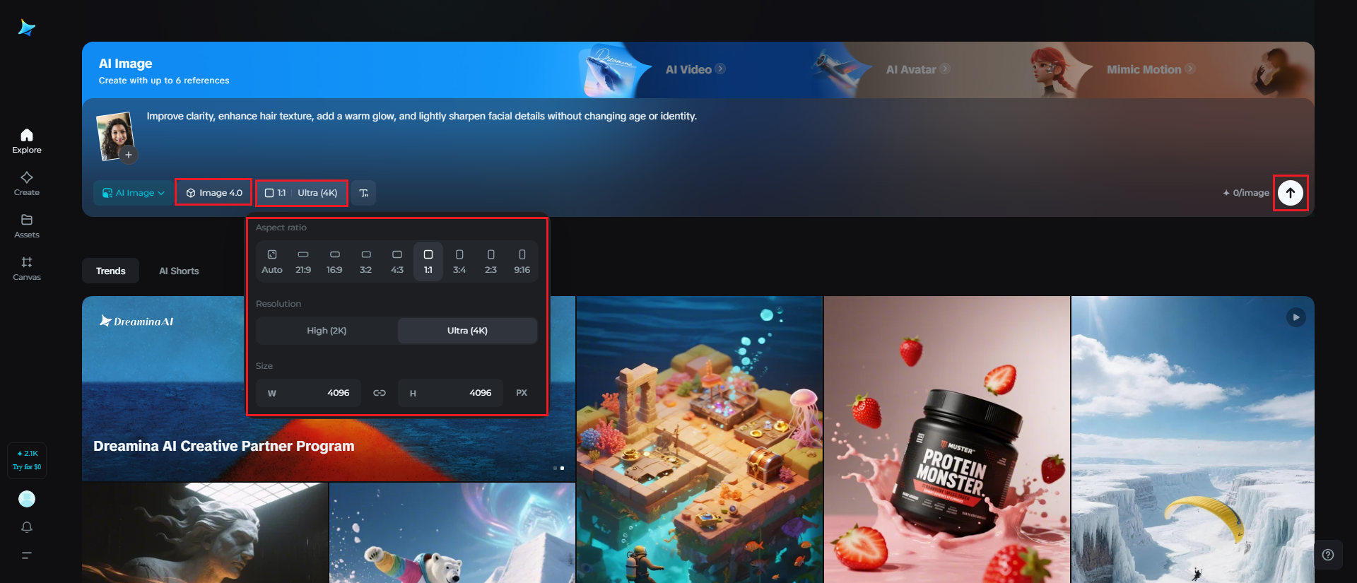 Customize and generate