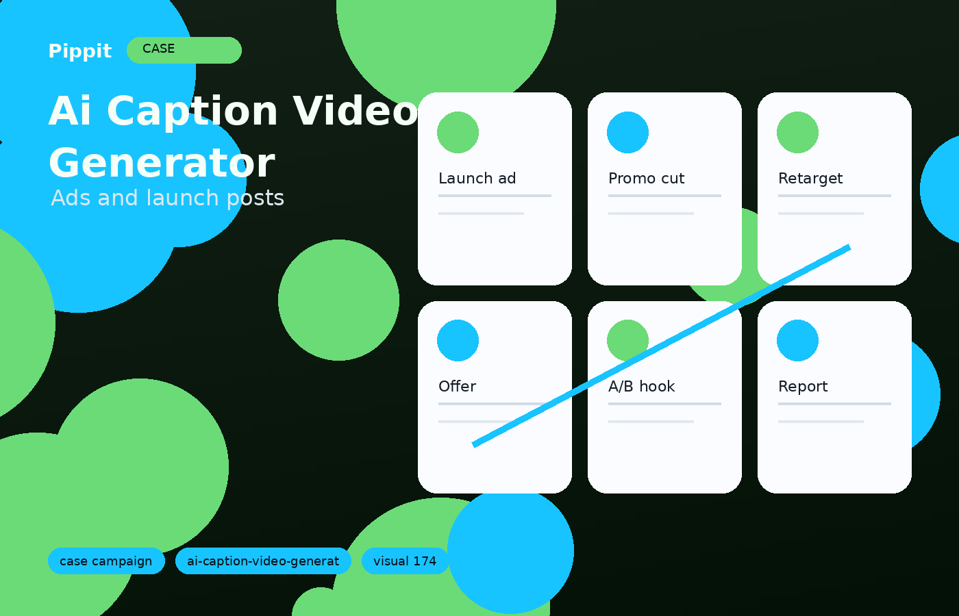 ai caption video generator campaign launch example