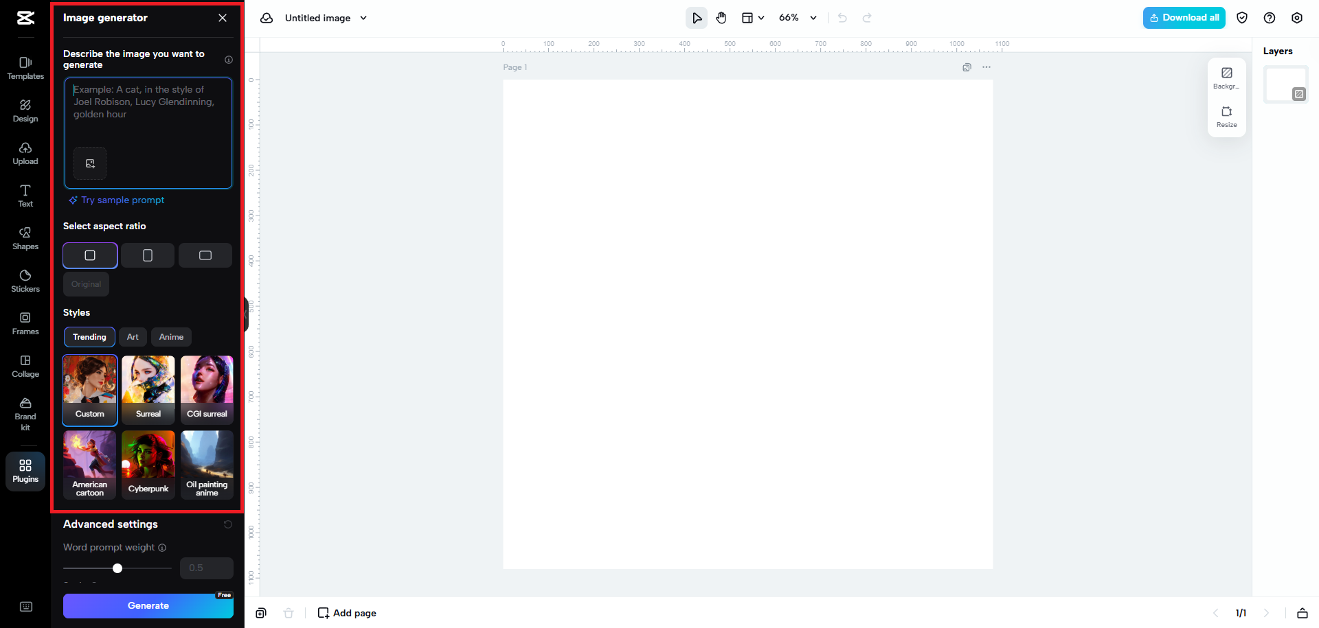 Enter your image creation prompt
