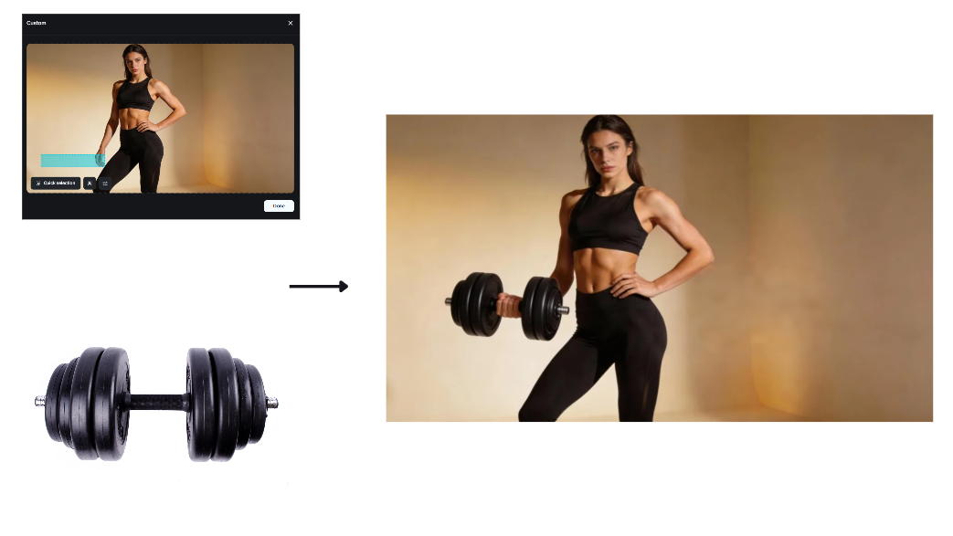 Interactive editing feature in Dreamina