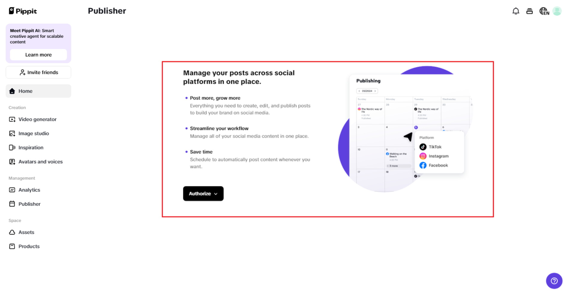 Auto-publishing with real-time analytics