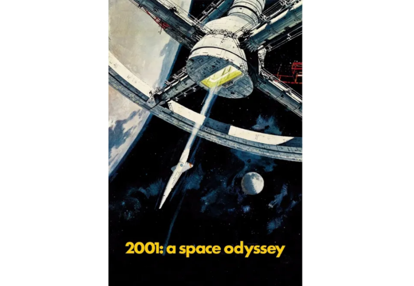 Futuristic 2001: A Space Odyssey poster