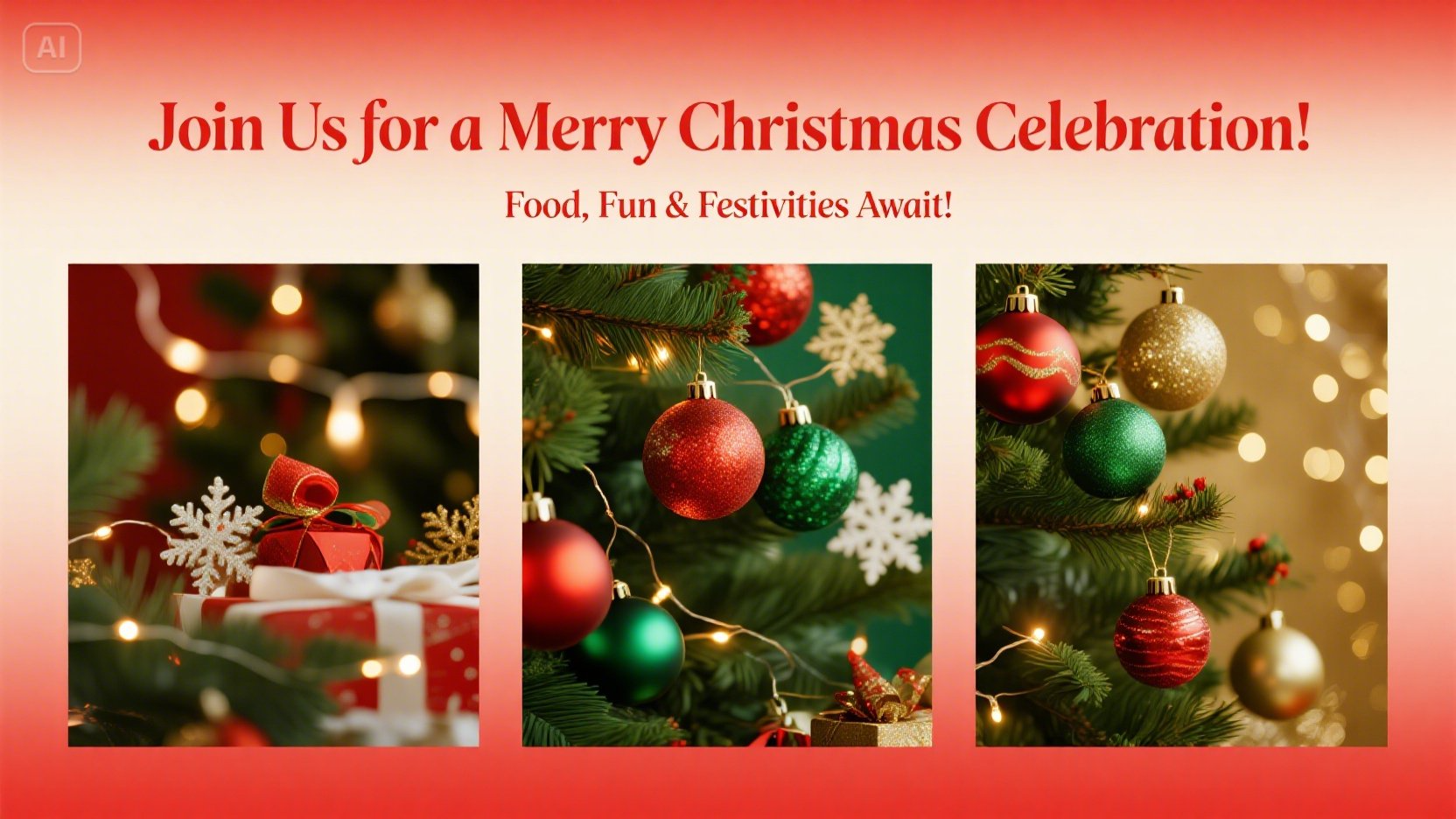 Dreamina xmas party flyers