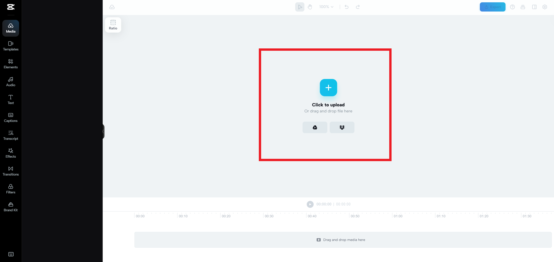 Upload your video for further editing/customization