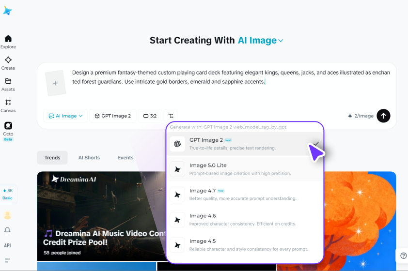 Configure the AI model and settings