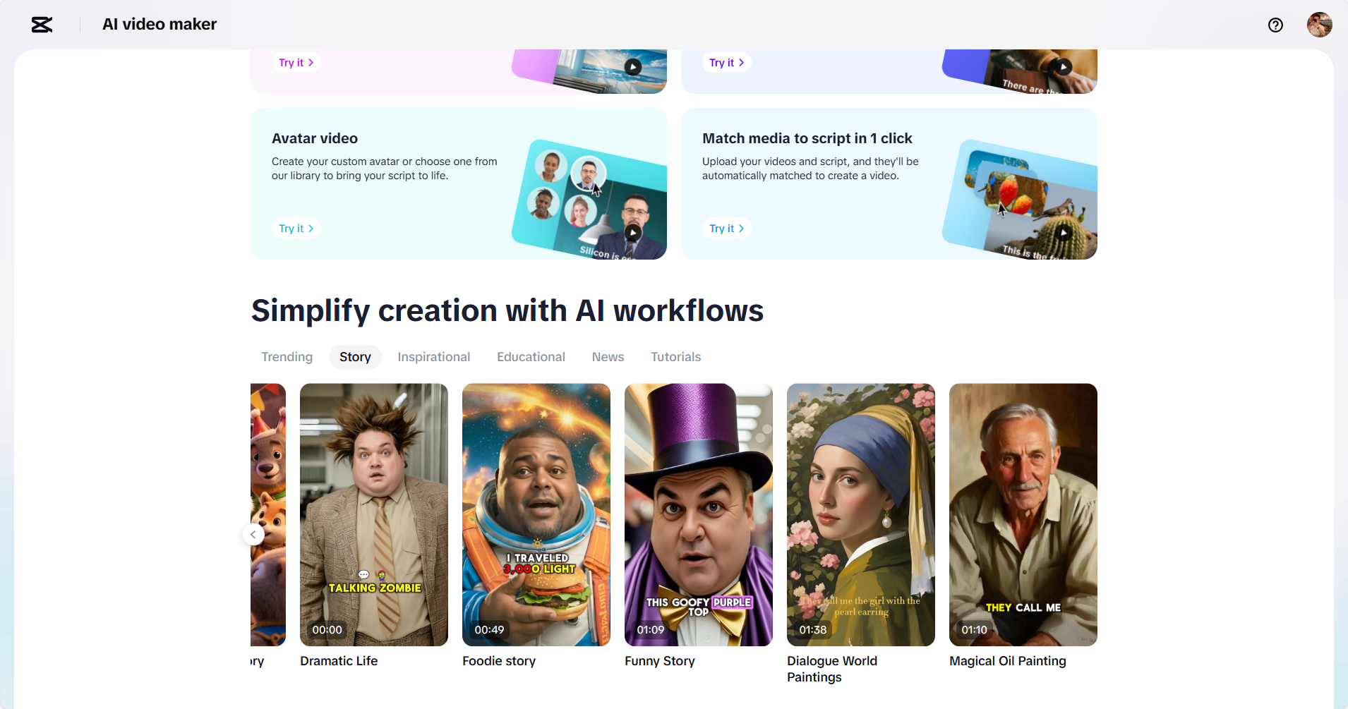 CapCut Web: buat video lucu berbasis AI