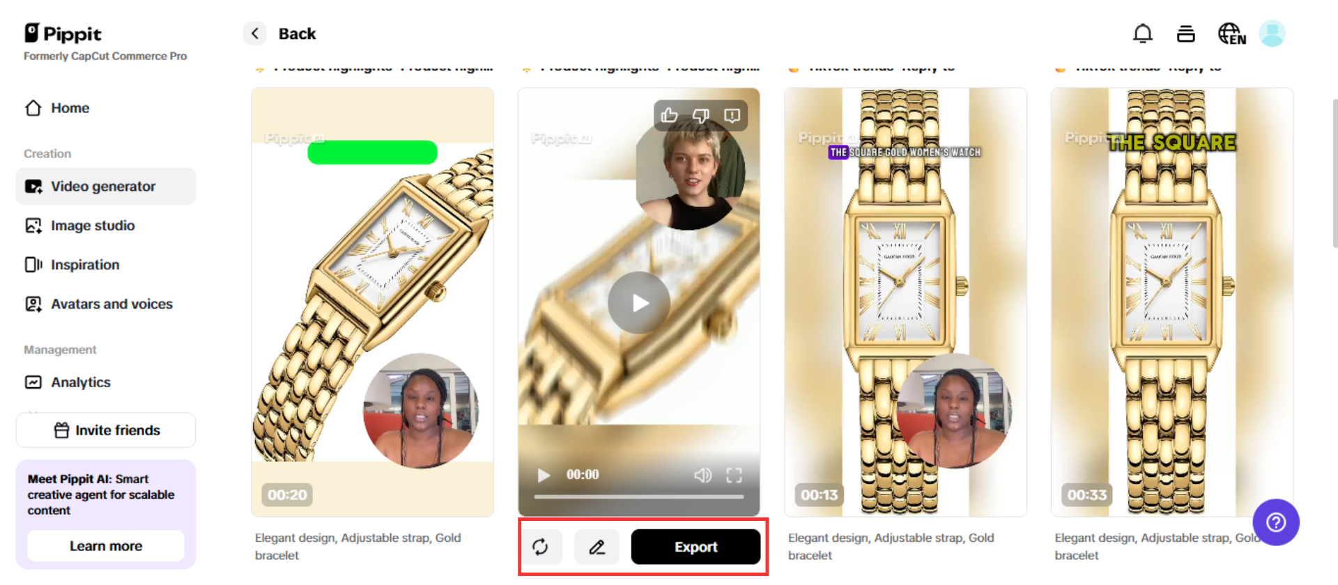 Mehr bearbeiten oder exportieren