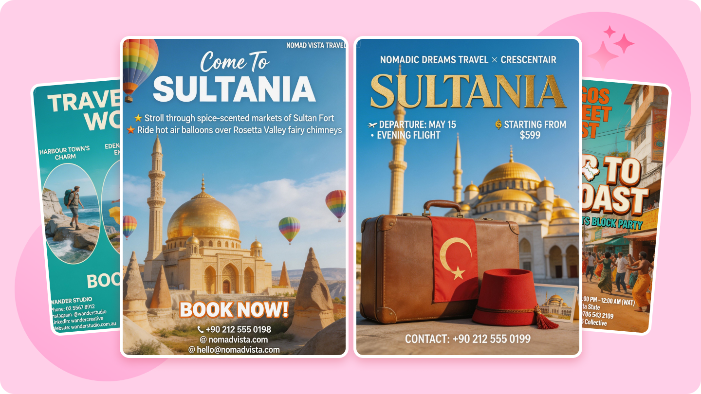 Travel Flyers Made Easy - Ideas, Problems, and Number 1 Design Tool 