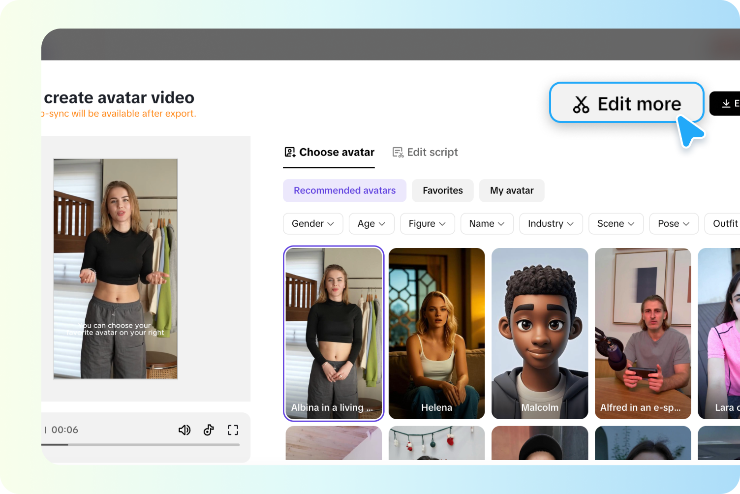 Выбрать AI-персонажа