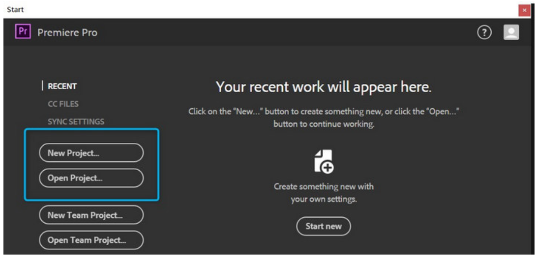Create New Project