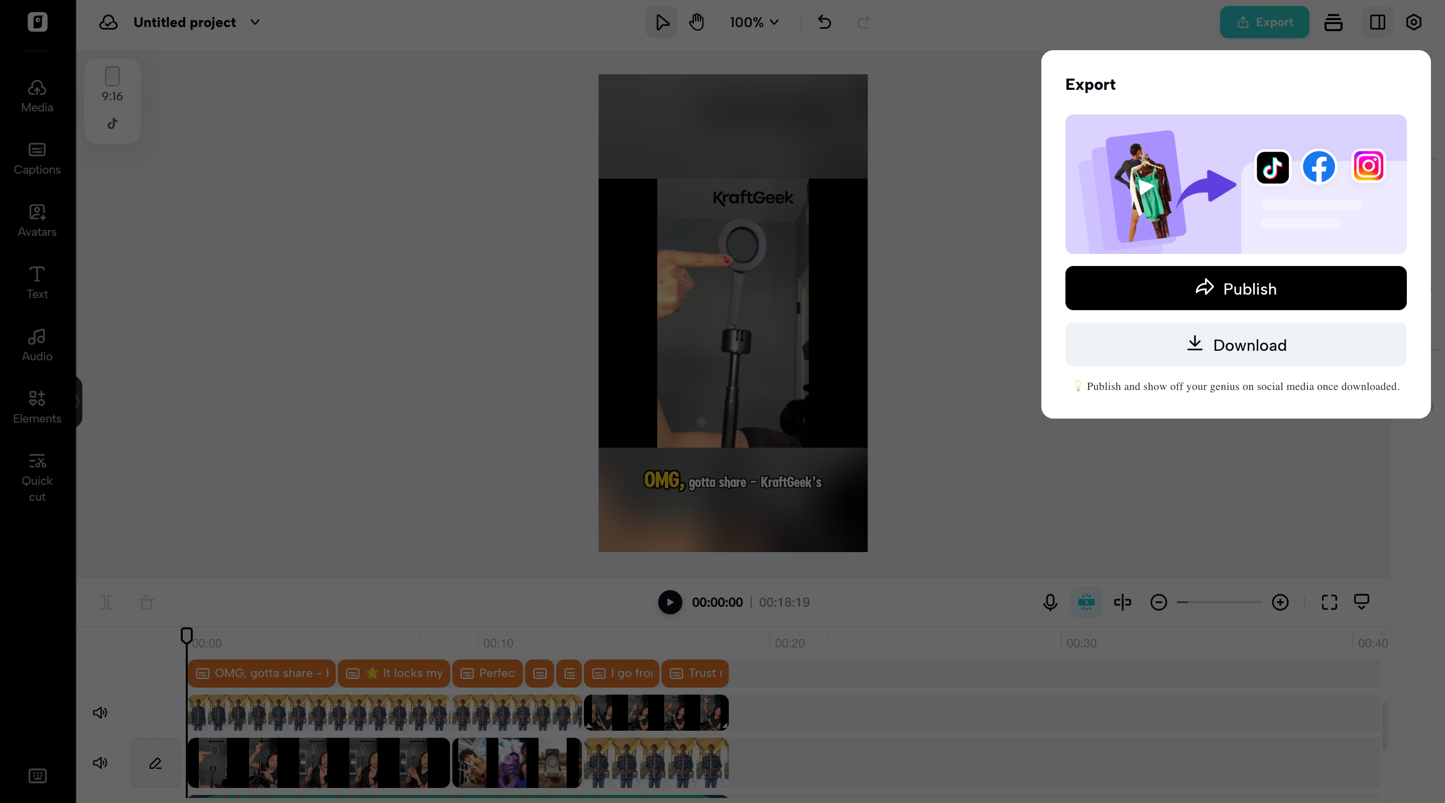 Export your video