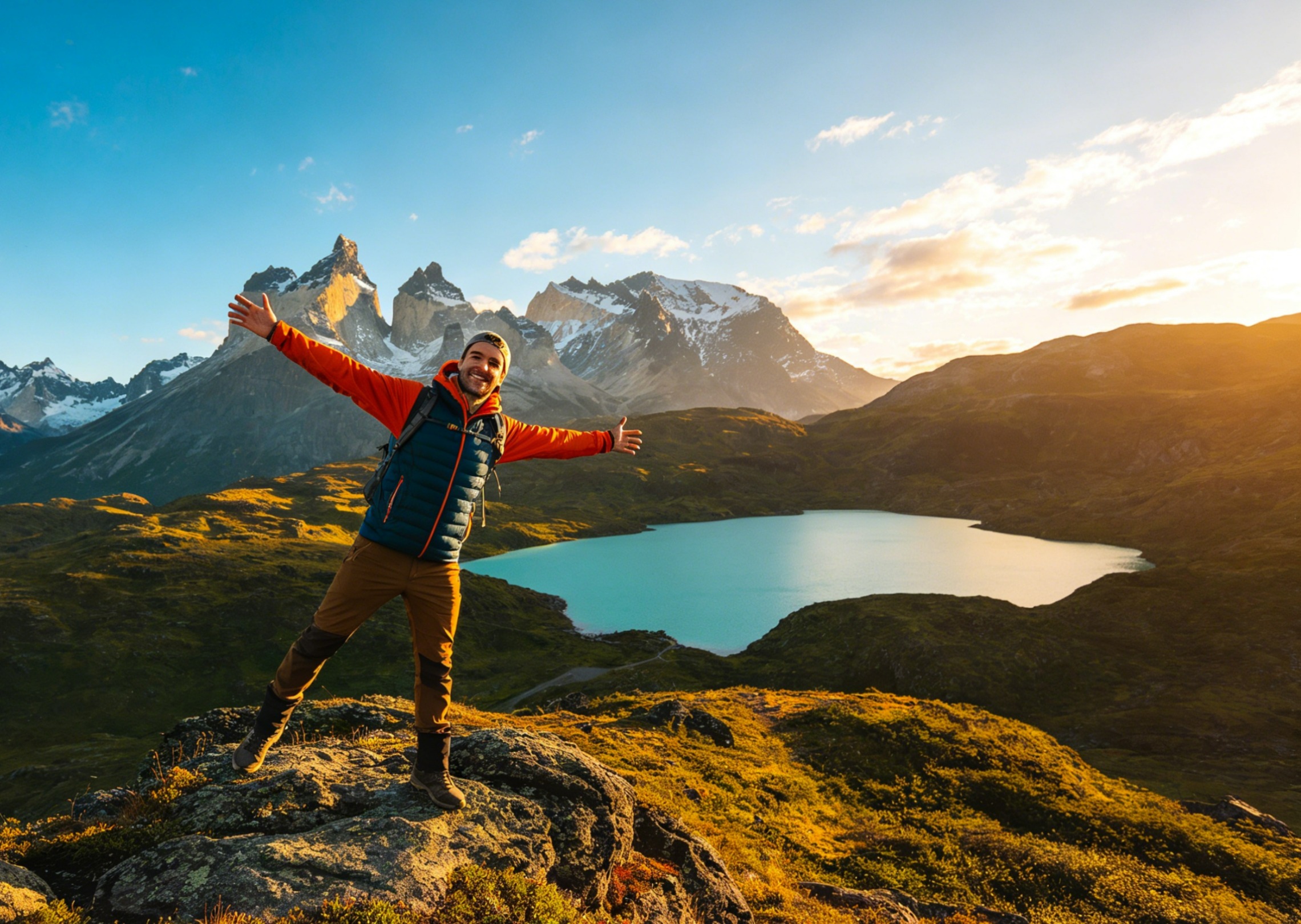 Generate a YouTube thumbnail for travel content