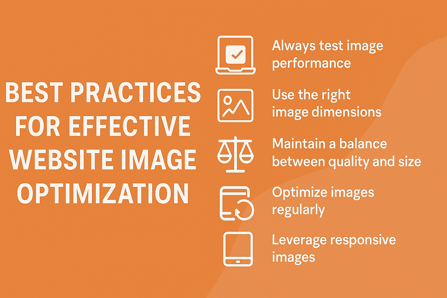 Best practices for website image optimization