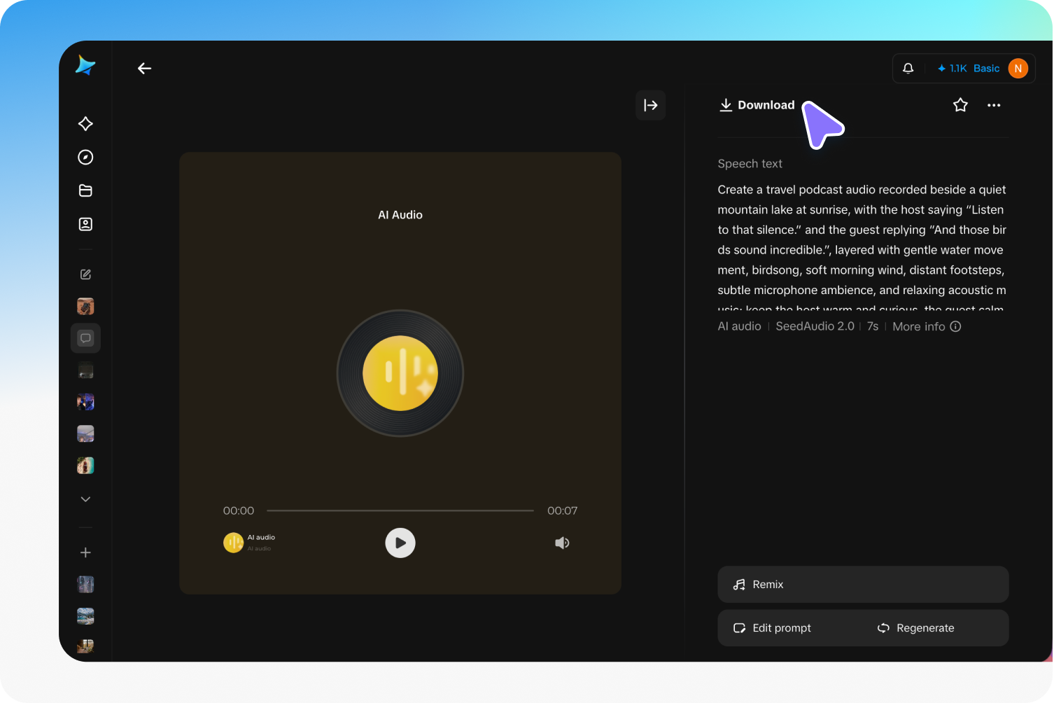 Review, refine, and download
