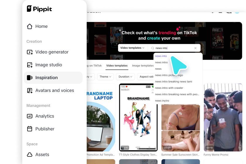 Access the Video generator