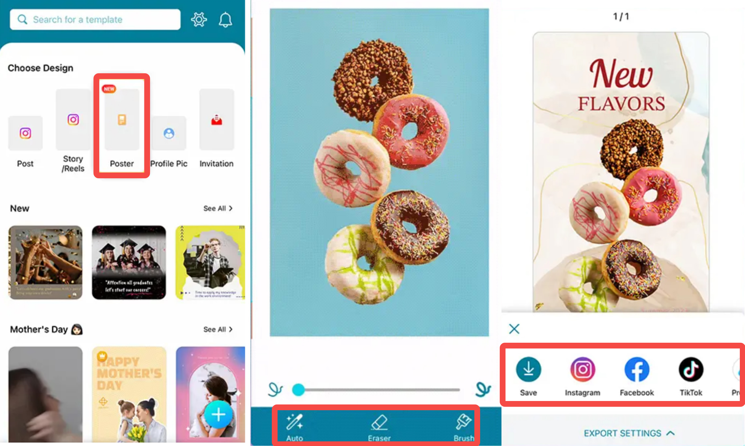 Showing how to create an event poster with Promeo