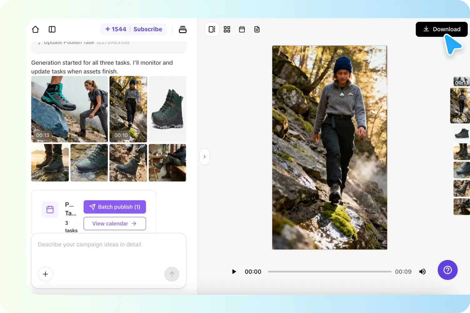 Export your advertising video