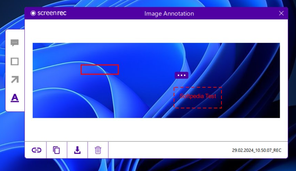 Free desktop screen recorders for Mac: ScreenRec