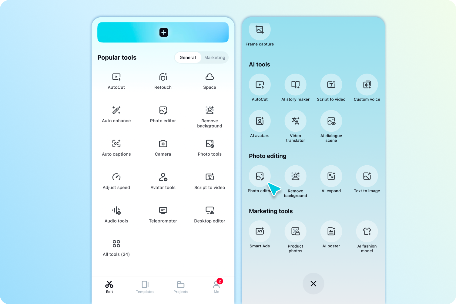Перейдите в редактор фотографий и загрузите изображение.