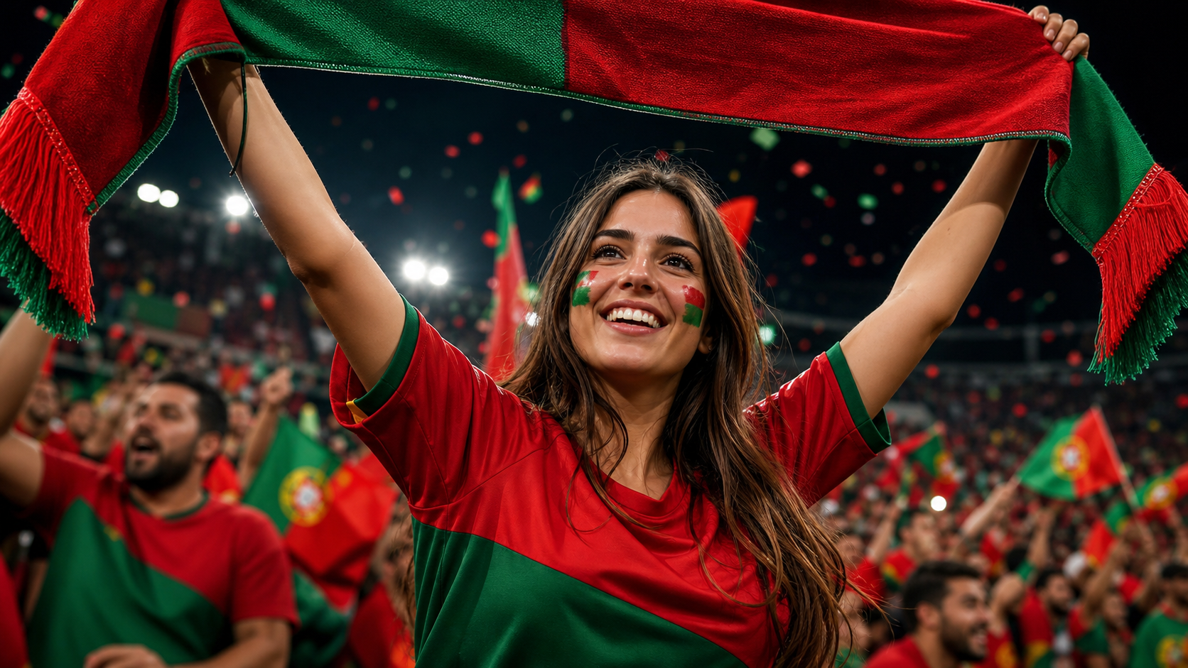 Torcedor de Portugal edição de retrato
