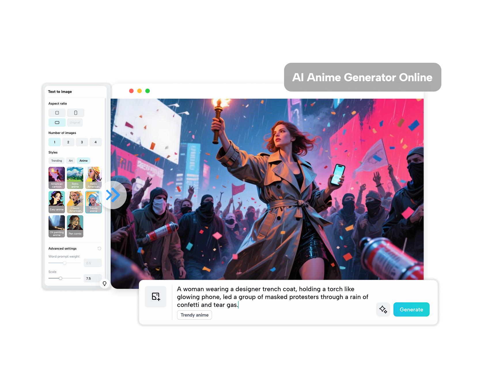 Free AI Anime Generator in CapCut