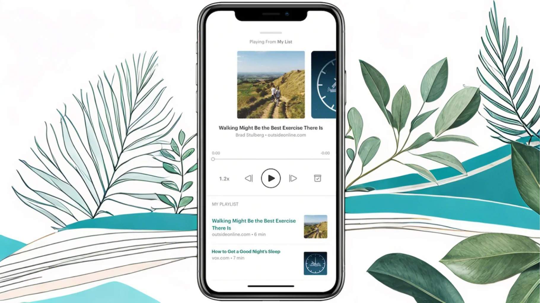 Pocket app interface
