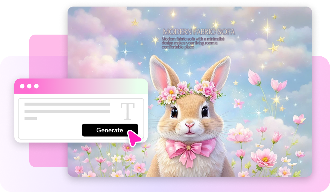 Дизайн постеров с животными на базе ИИ