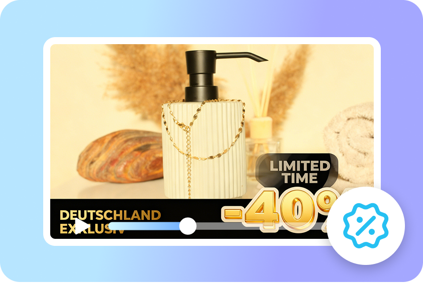 Holiday sales ad attracting customers to act fast