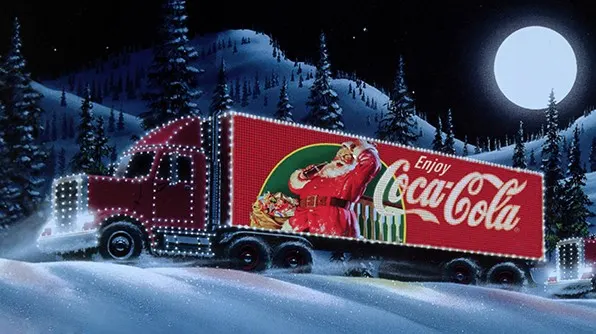 Coca-Cola's iconic Christmas truck advertisement