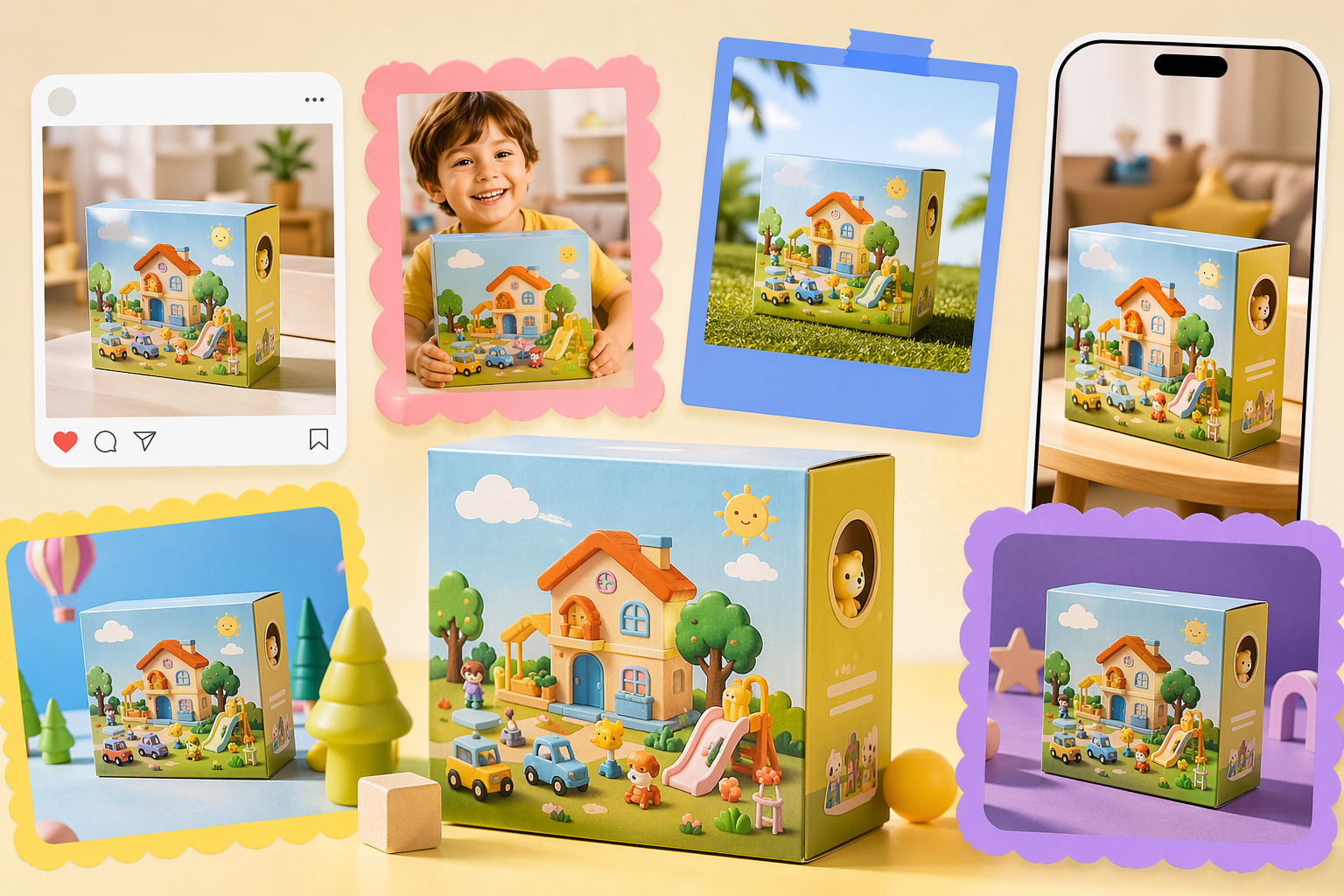 AI Toy Box marketing visual output preview