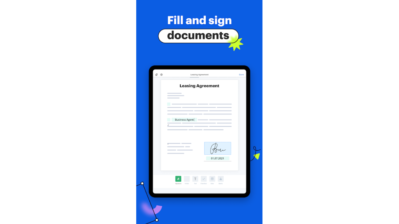 SignNow App interface