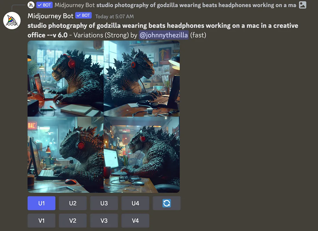 使用 Midjourney 創建並升級您的影像