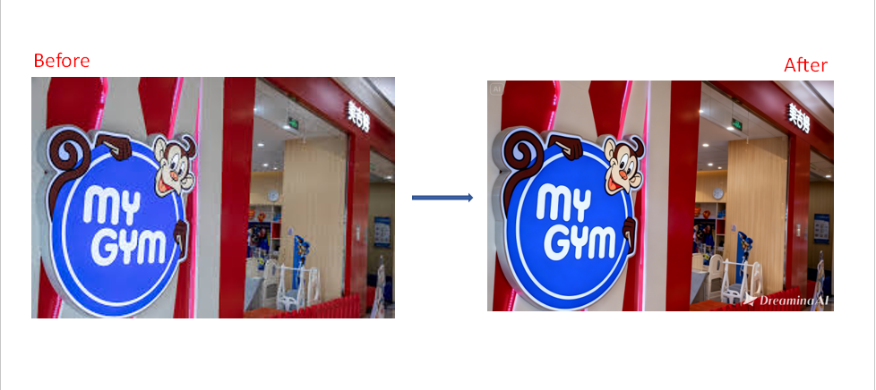 HDロゴのアップスケーリング