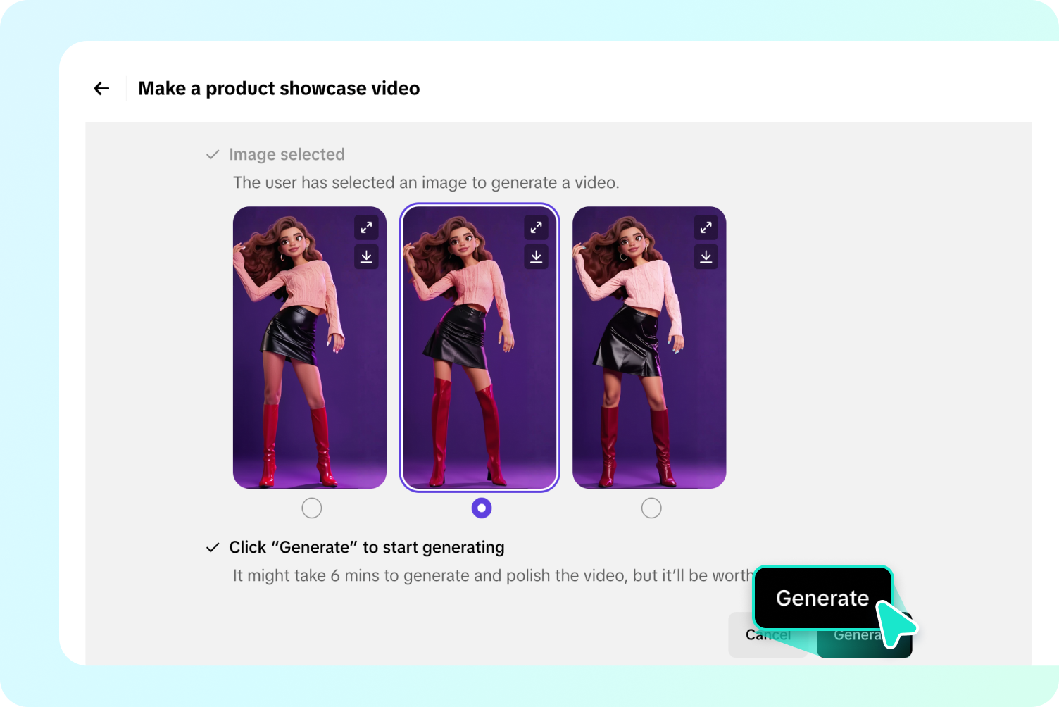 Generate your runway video