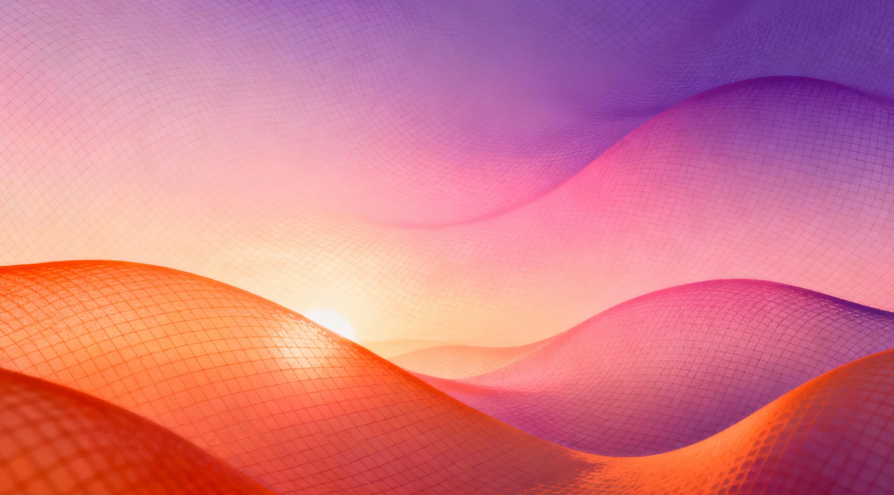 Sunset blend mesh gradient image