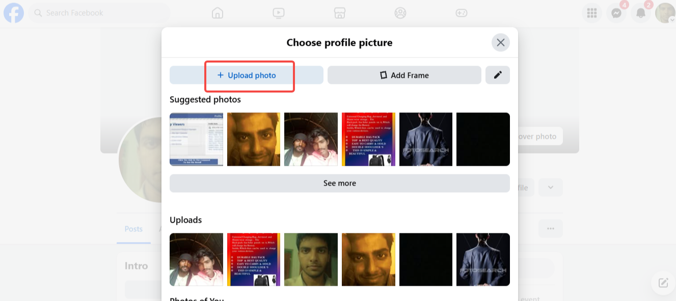 Upload your profile picture