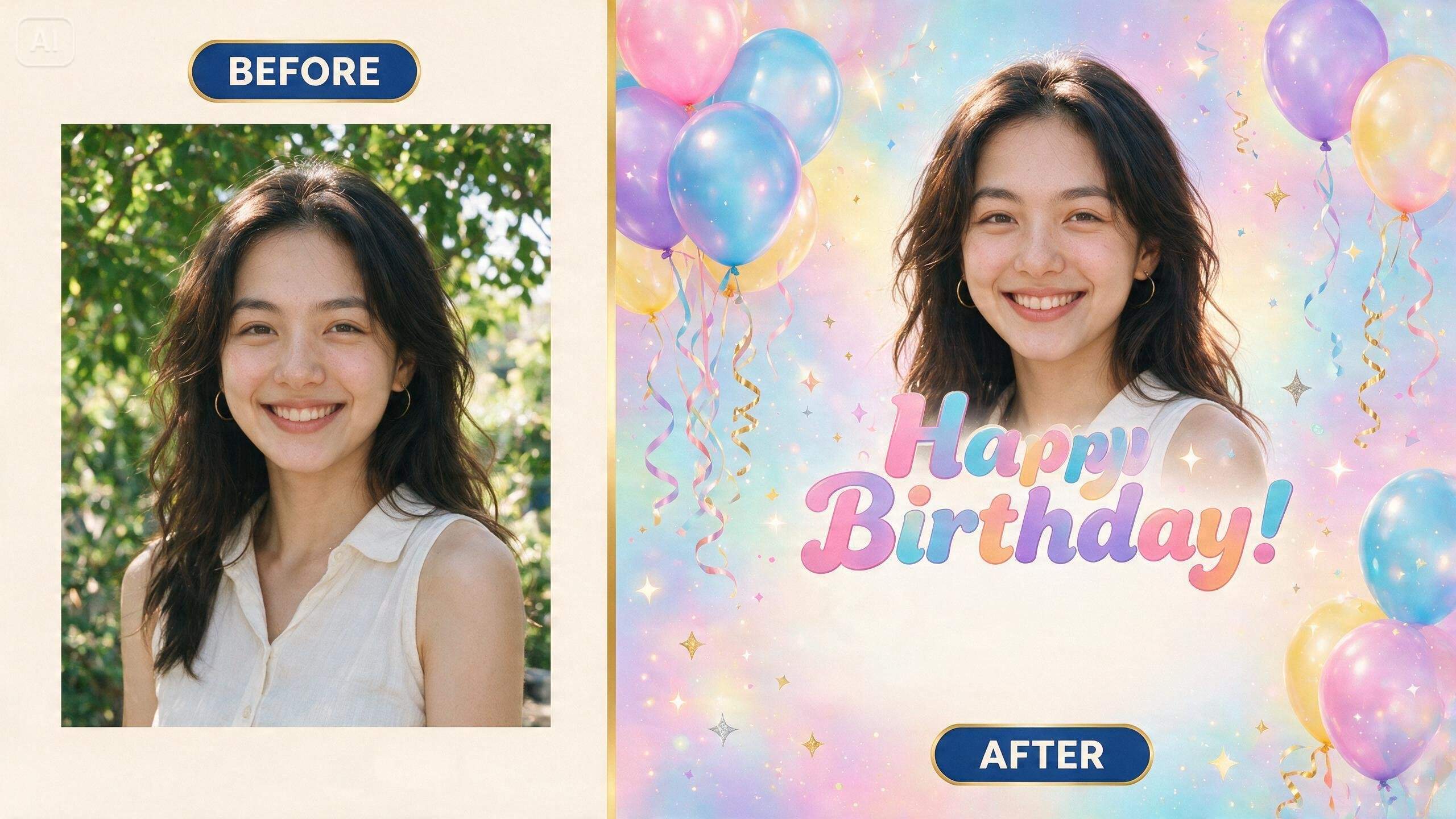Prompt for a birthday photo card