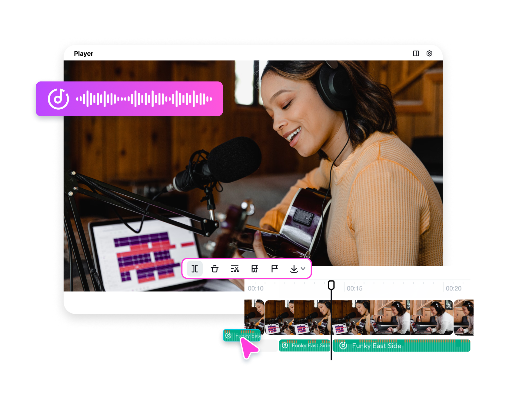 Lisää musiikkia videoon verkossa ilmaiseksi