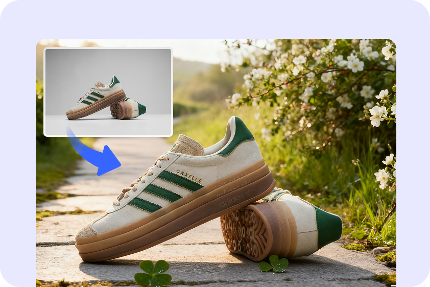  Az AI termék háttérgenerátor ingyenes a CapCut-ban az e-kereskedelmi listákhoz