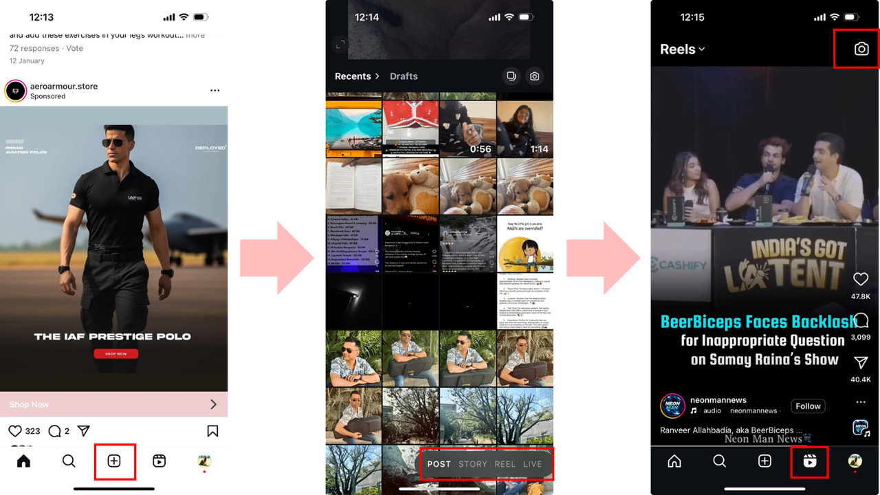 Upload or record your video