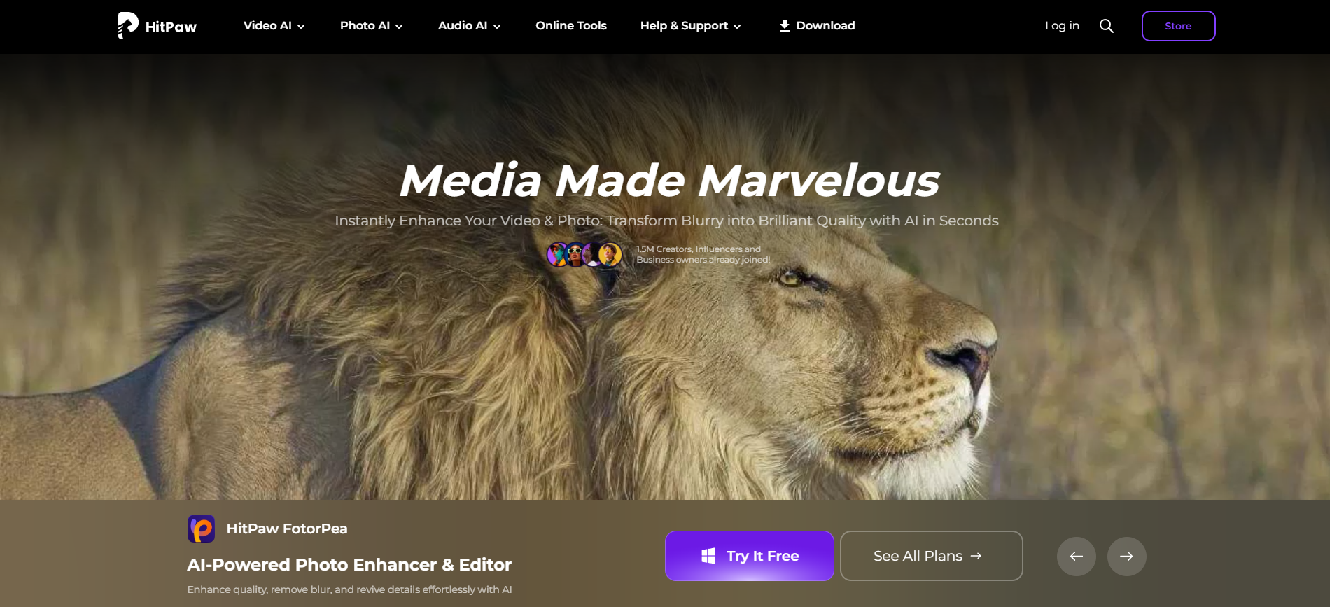 HitPaw's official website