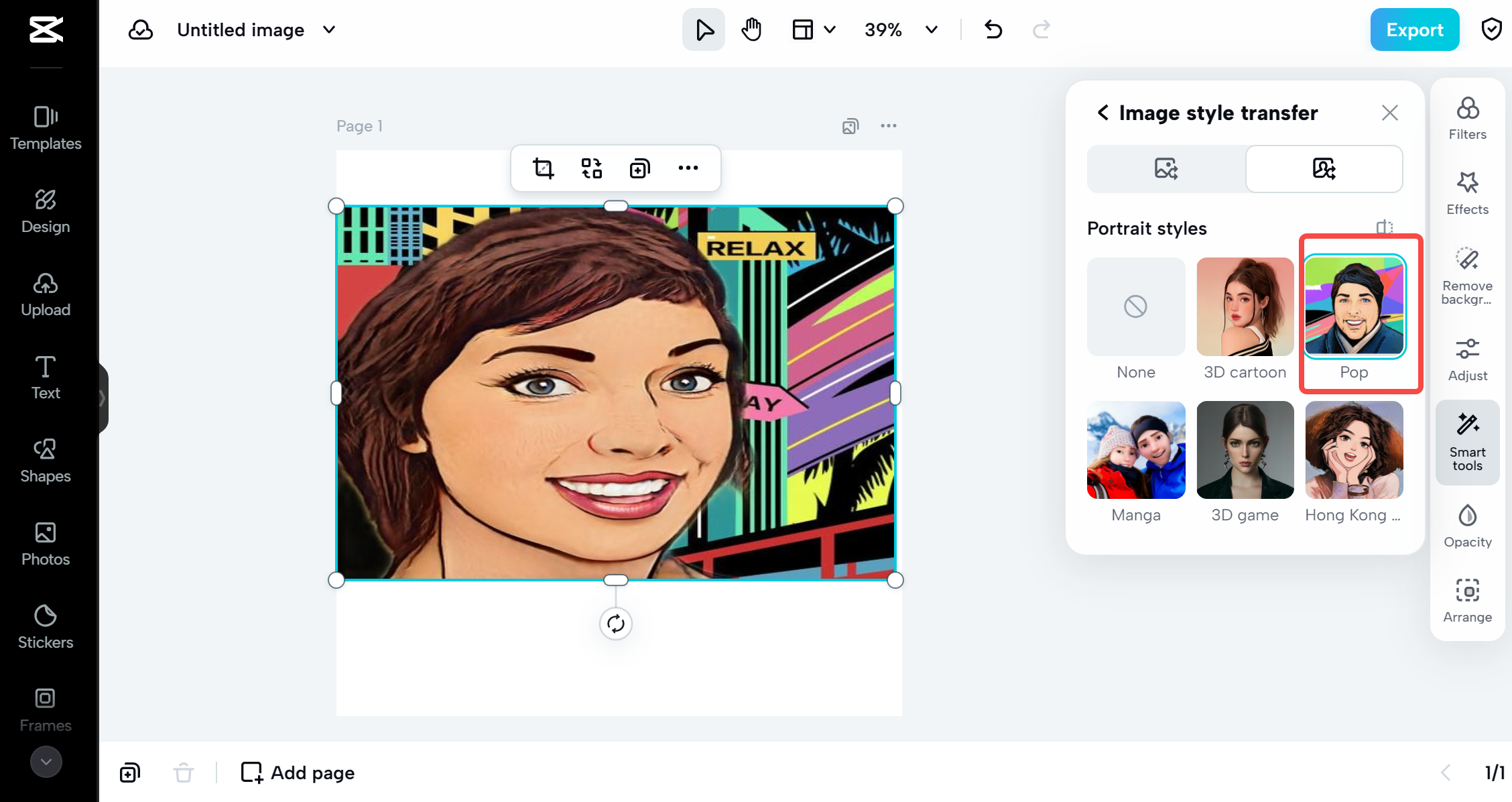 Uw handtekeninglook wacht op u met CapCut 's Avatar Photo Maker