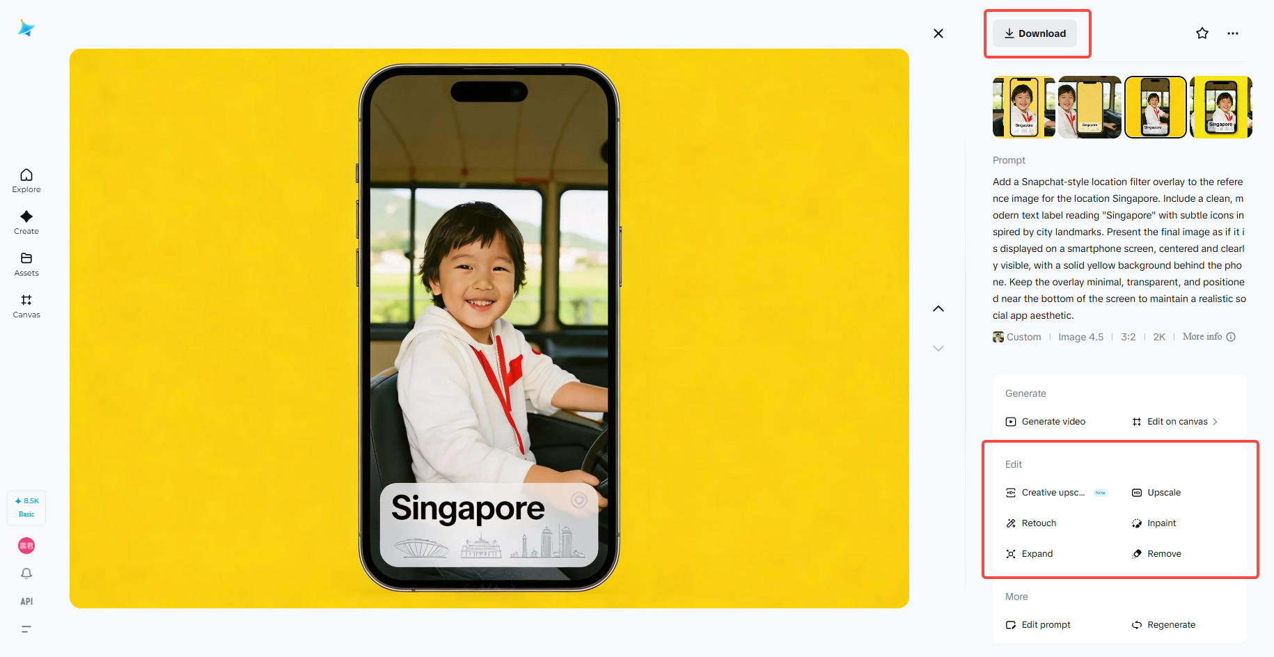 Refine and download your final design