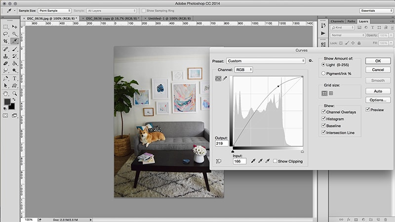 Brighten your photo using Curves in Photoshop