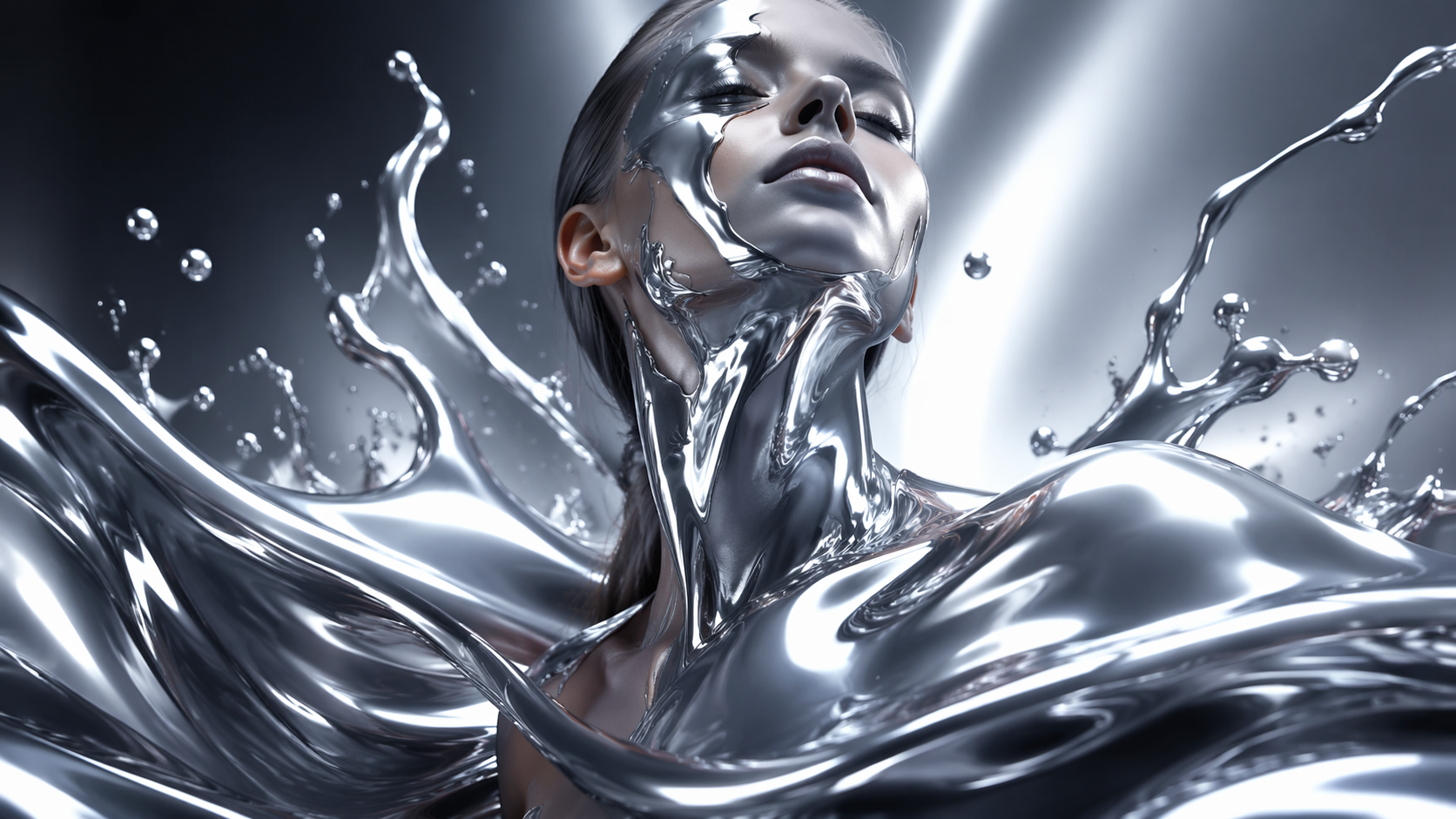 Dreamina AI liquid metal filter 16:9 hero image