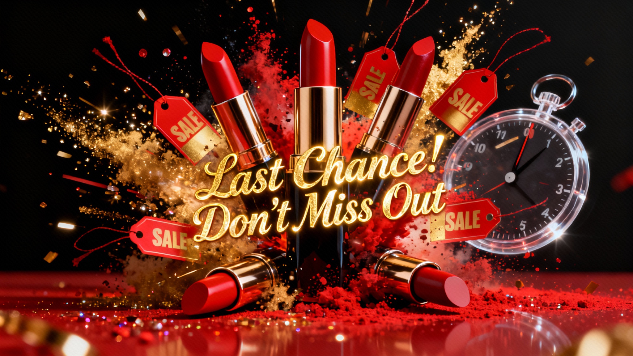 Ad para sa Bagong Taon para sa alok ng huling pagkakataon