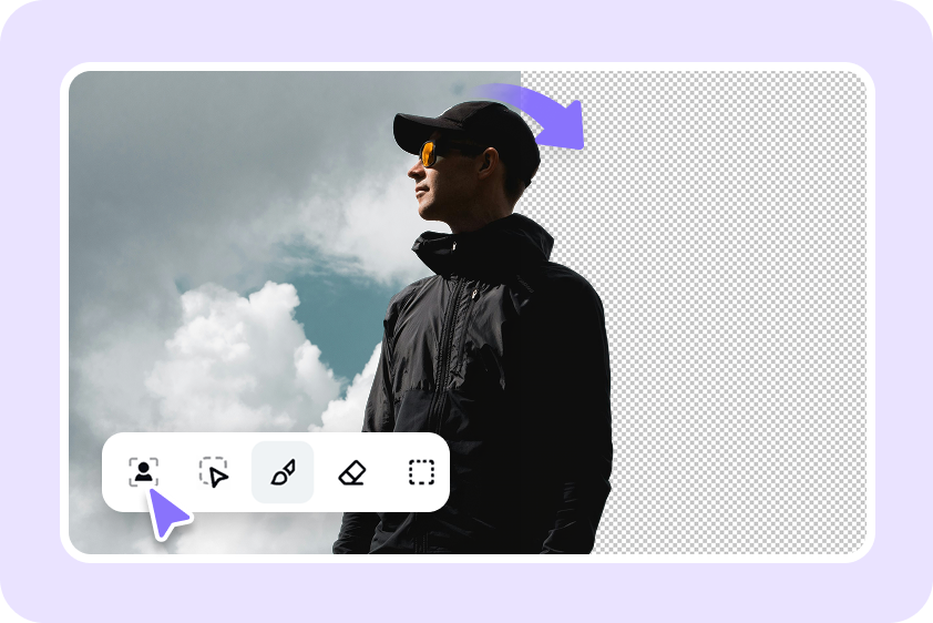 AI precision cutout for detailed photo editing using CapCut's photo cut-out tool