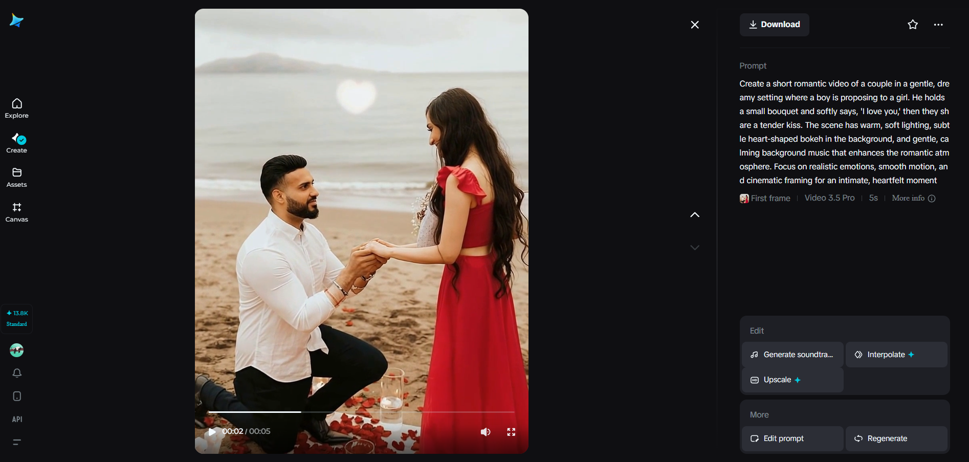 Video greeting card image